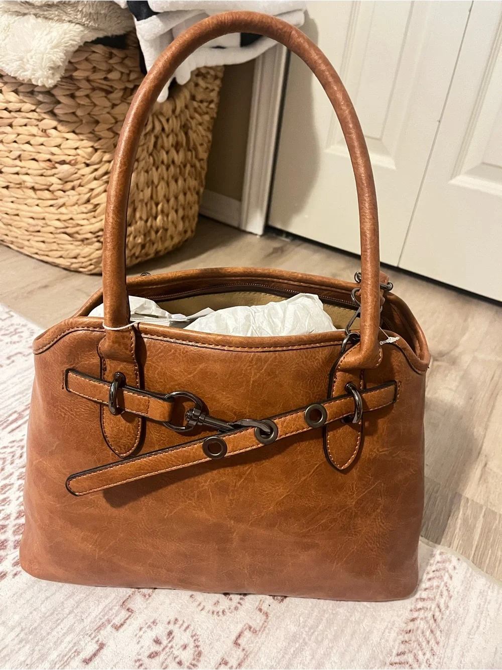 Classic Brown Women's Satchel Handbag